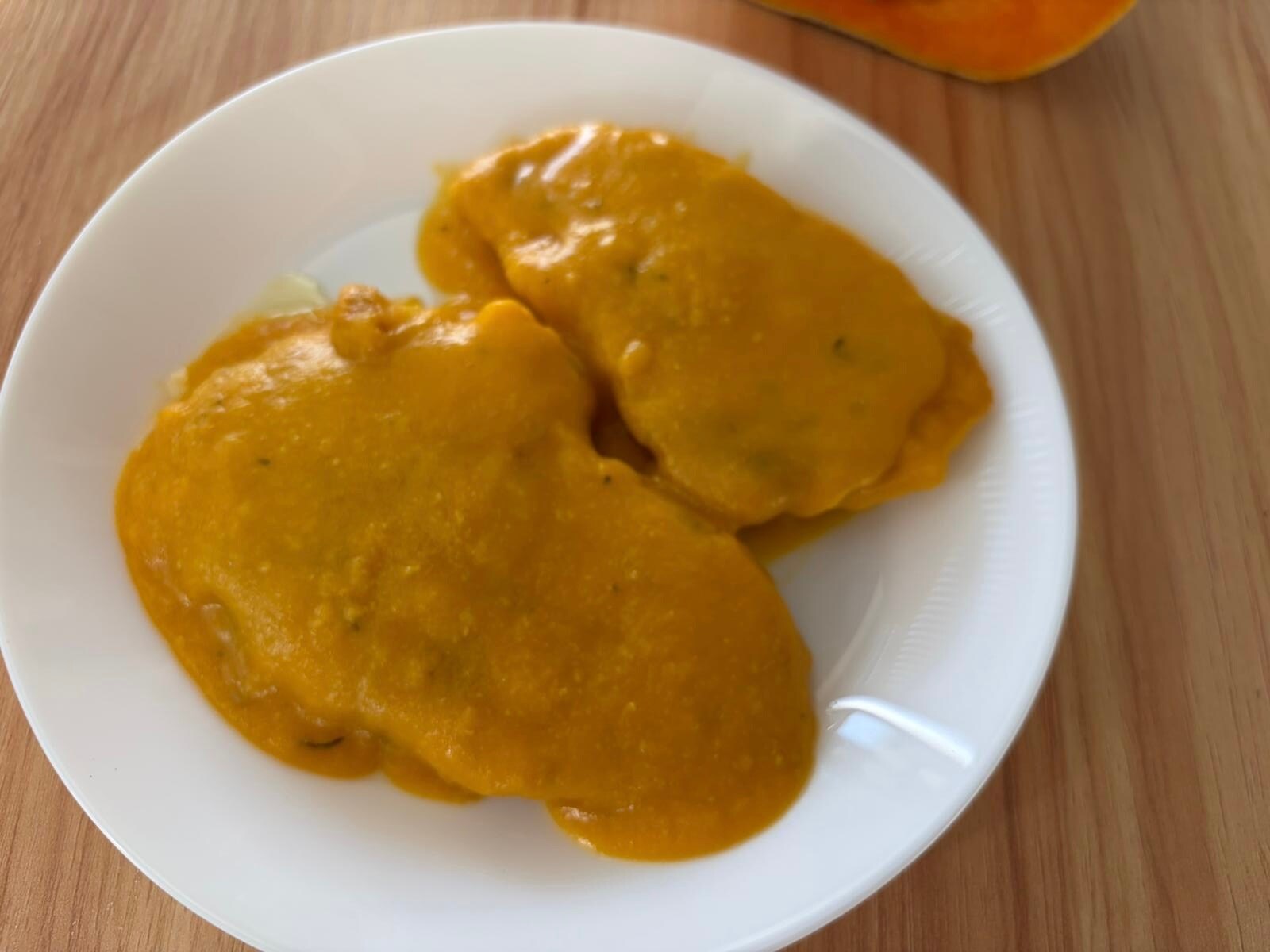 Poitrine de poulet à la crème de potiron ✅