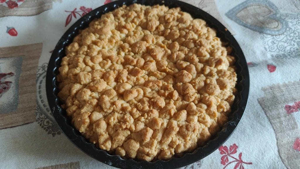 Sbriciolata à la crème pâtissière