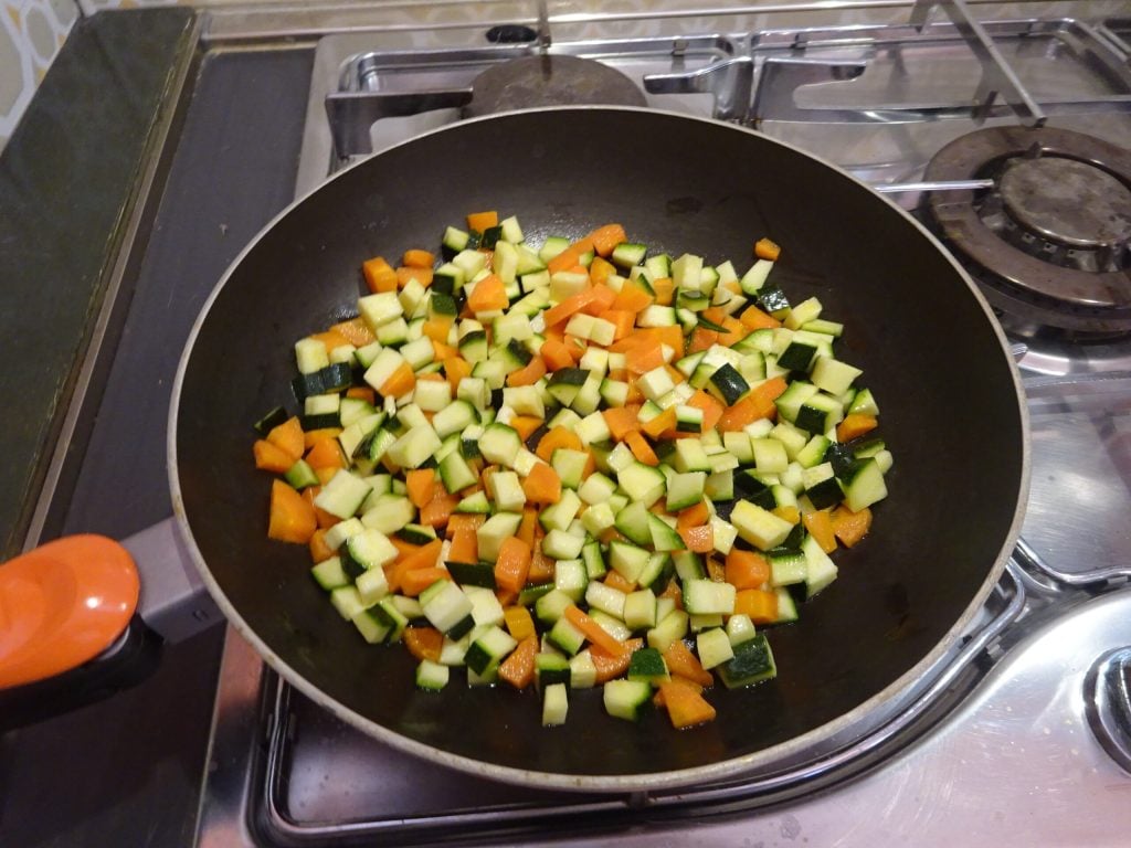 Riz venere en salade avec légumes