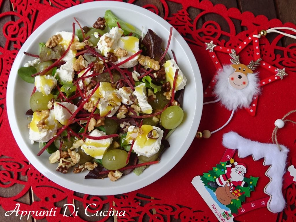 Salade raisin et chèvre