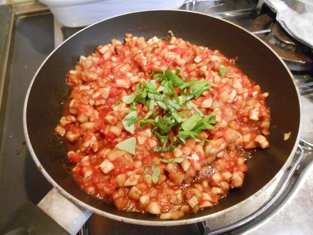 Aubergines farcies tomate et mozzarella