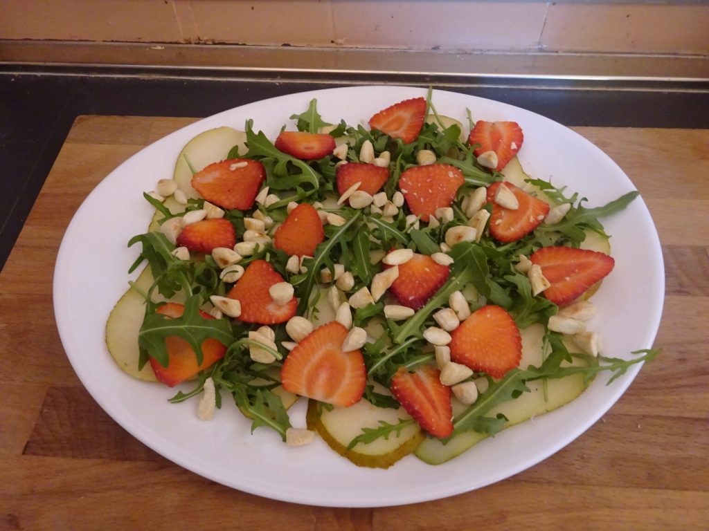 Salade de poires et amandes
