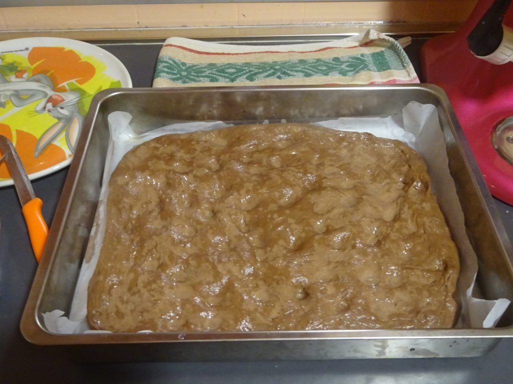 Focaccia au cacao et pistache