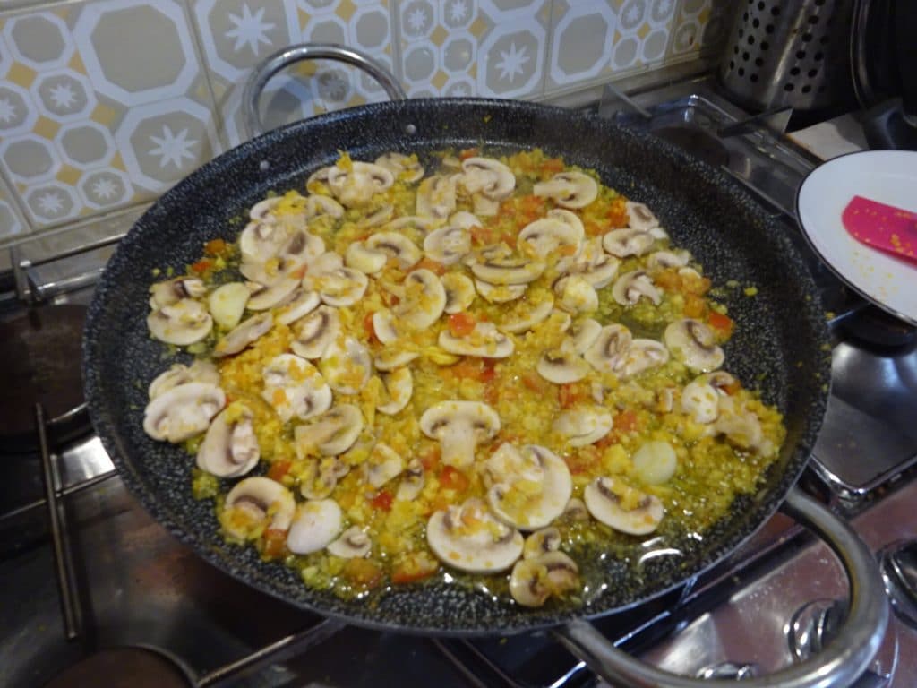 Fideua végétarienne