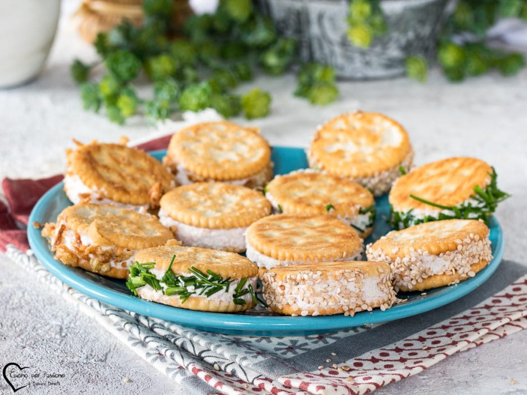 Apéritif avec des crackers