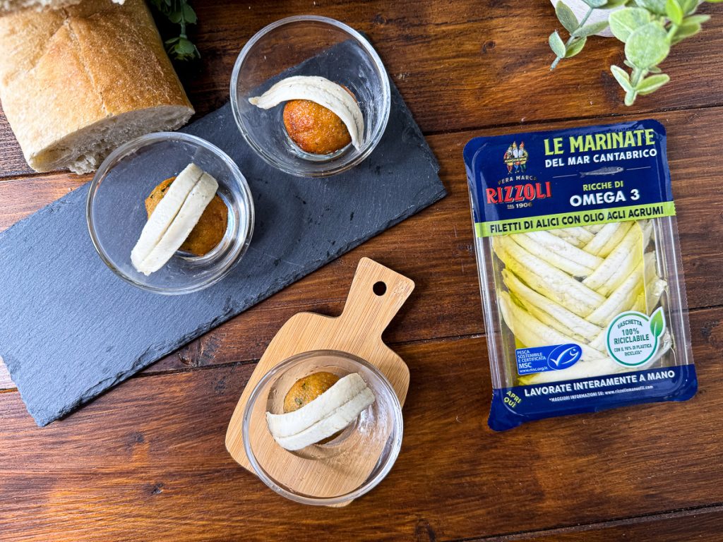 Boules de pain rassies et anchois