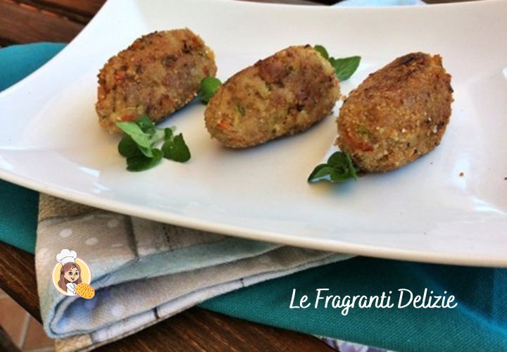Boulettes de viande avec poivrons et courgettes