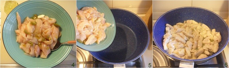 Burrito au poulet et guacamole recette mexicaine le grain de maïs 2 cuire le poulet