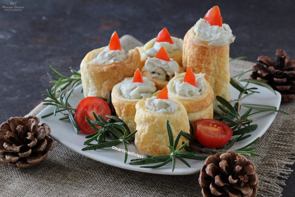 Chandelles en pâte feuilletée salées