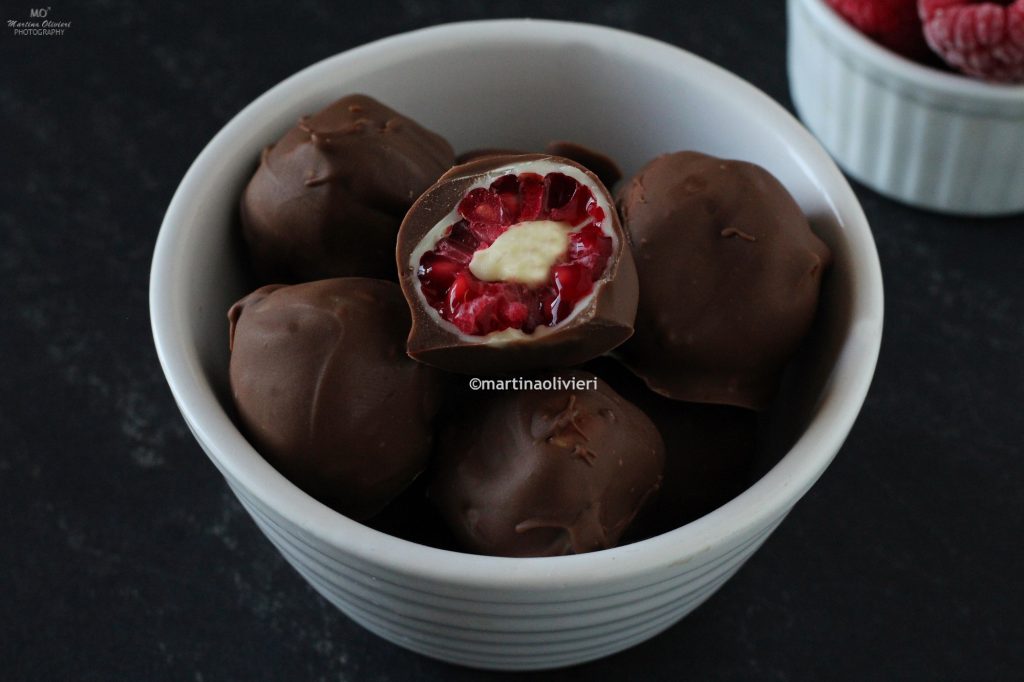 Chocolats aux framboises