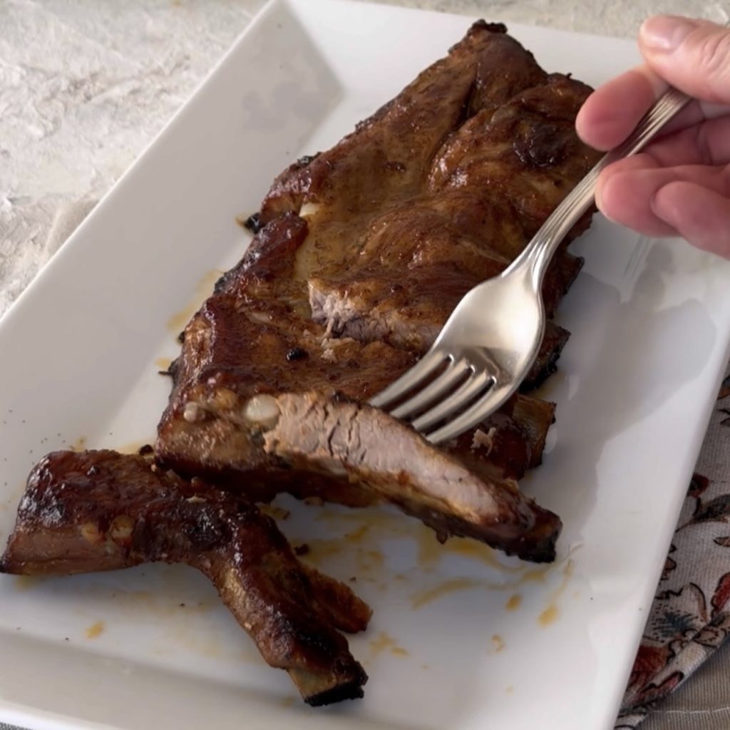 Côtes de porc à la sauce barbecue