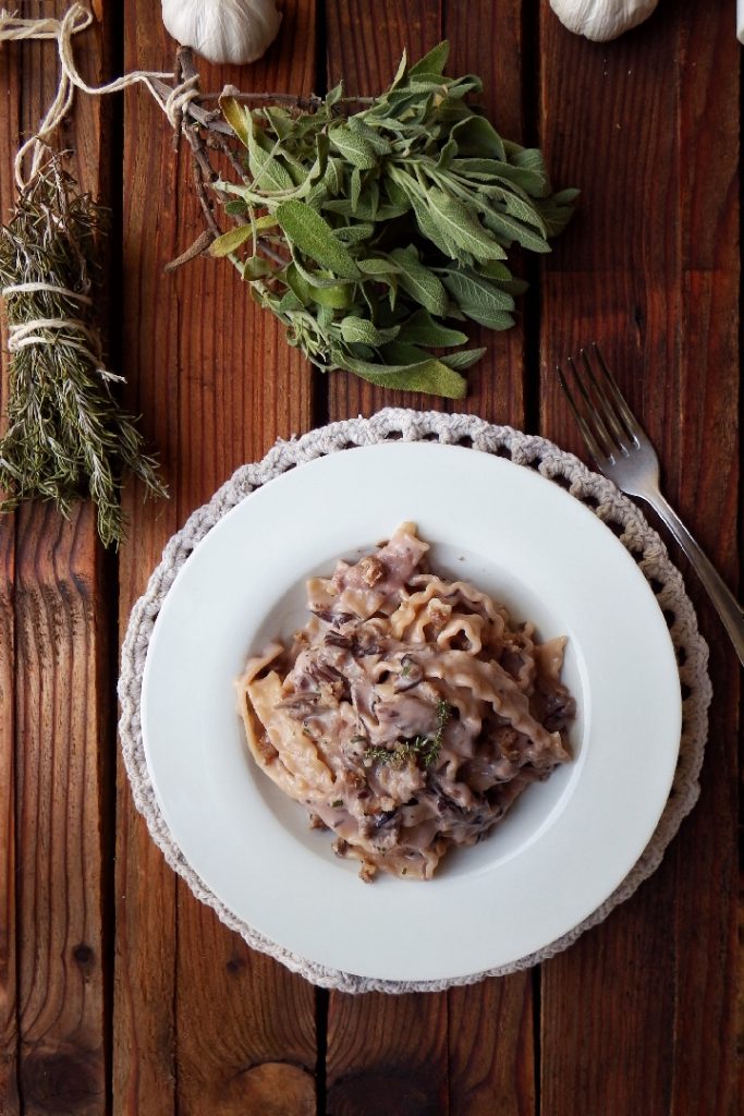 pâtes au radicchio et saucisse