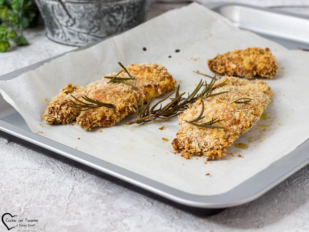 Escalopes de poulet au four
