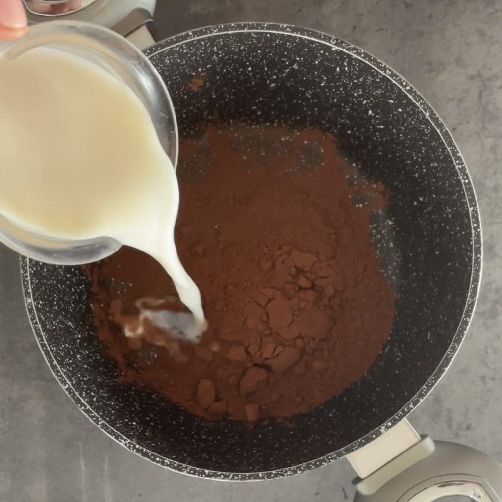 Flan au chocolat noir