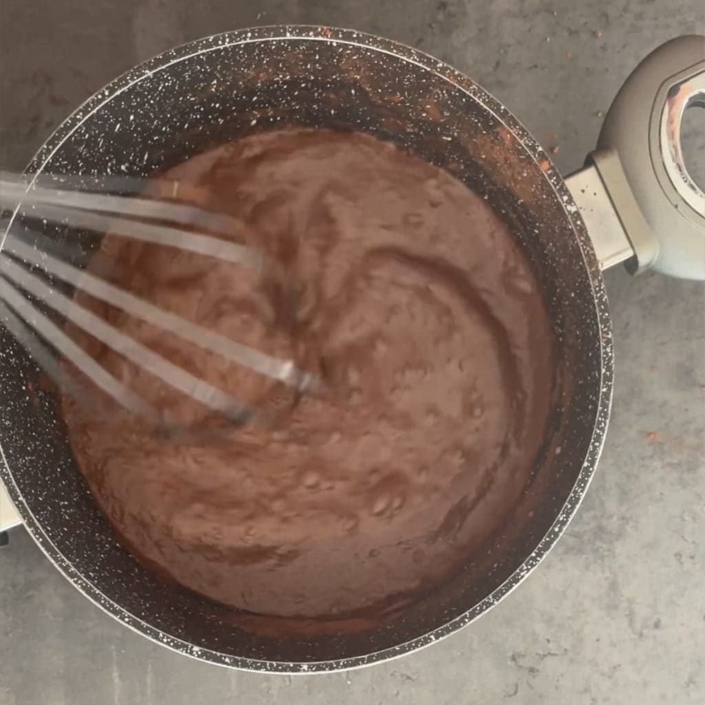 Flan au chocolat noir