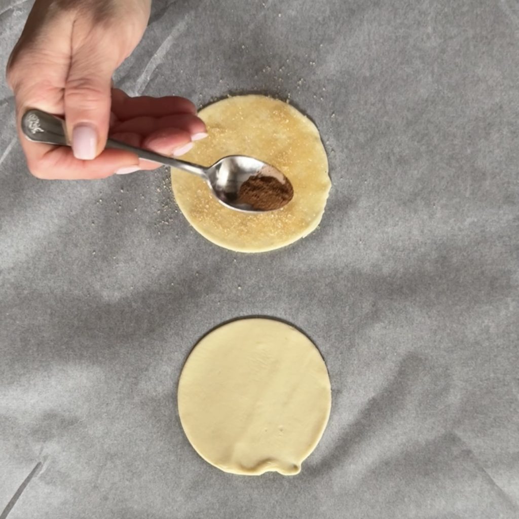 Flocon de neige en pâte feuilletée