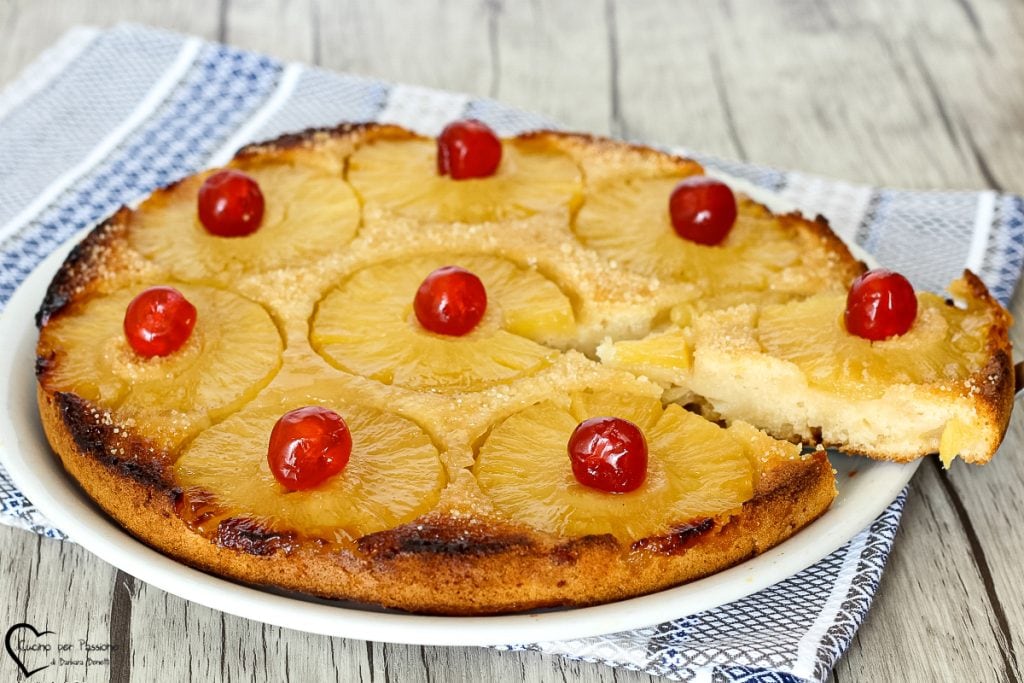 Gâteau à l'ananas renversé