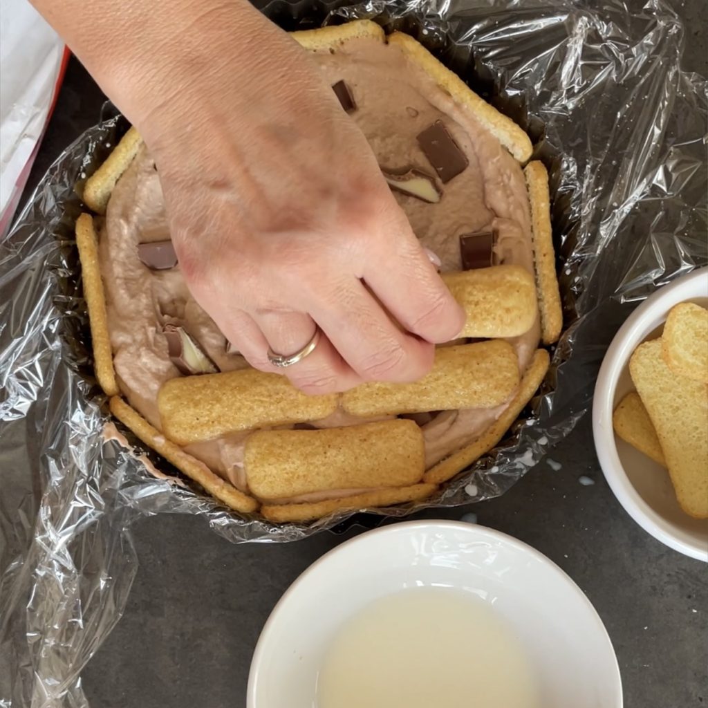 Gâteau froid au chocolat Kinder