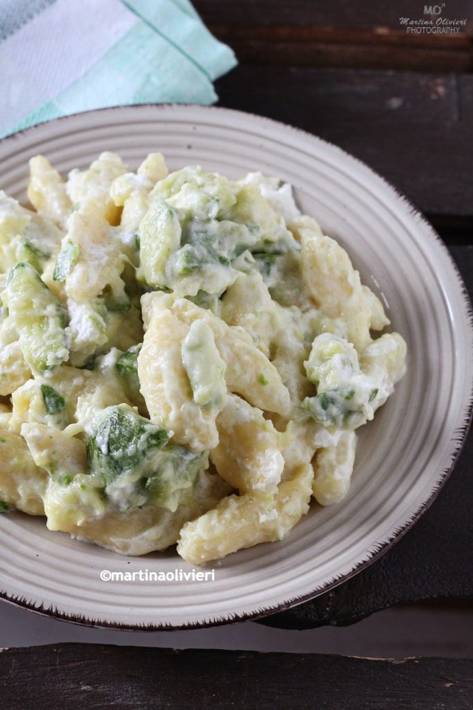 Gnocchi aux courgettes et robiola