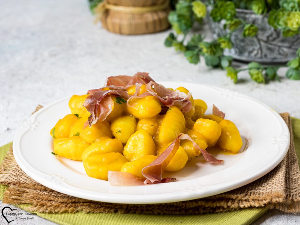 Gnocchi avec potiron et speck