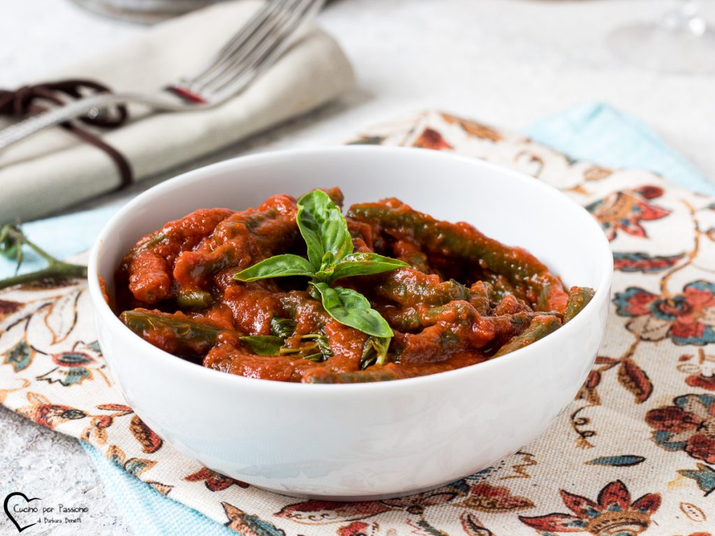 Haricots verts à la tomate