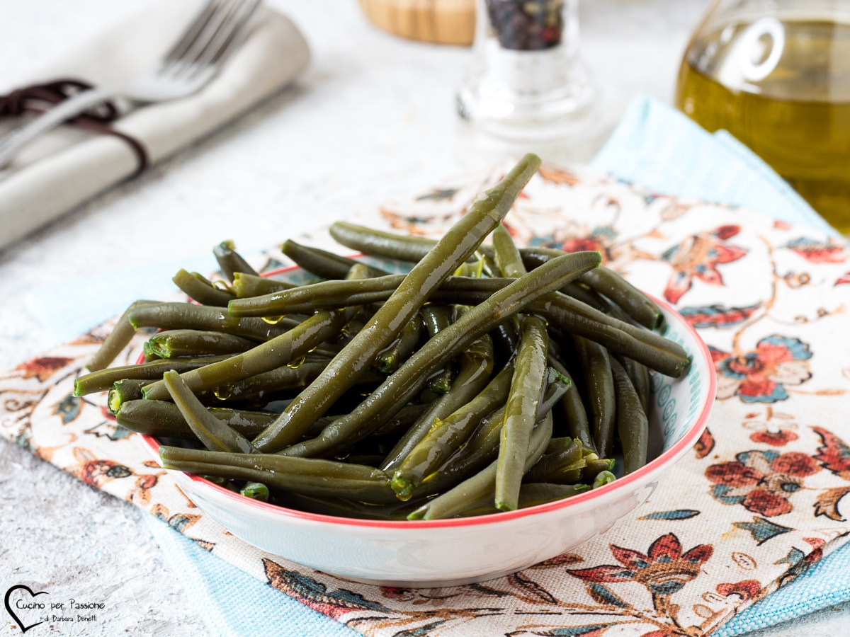 HARICOTS VERTS CUITS À L’EAU