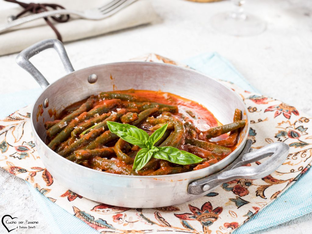 Haricots verts en sauce