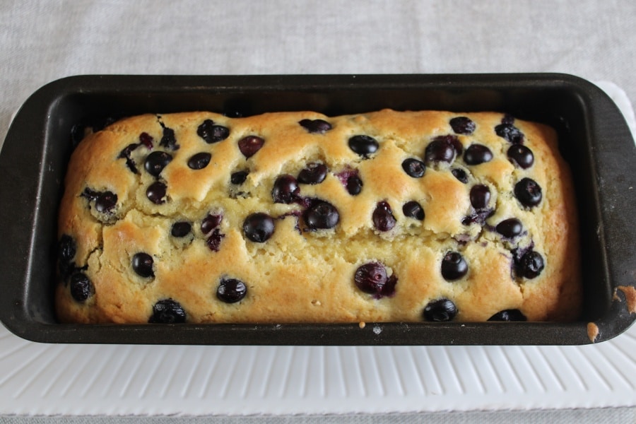 Cake moelleux aux myrtilles