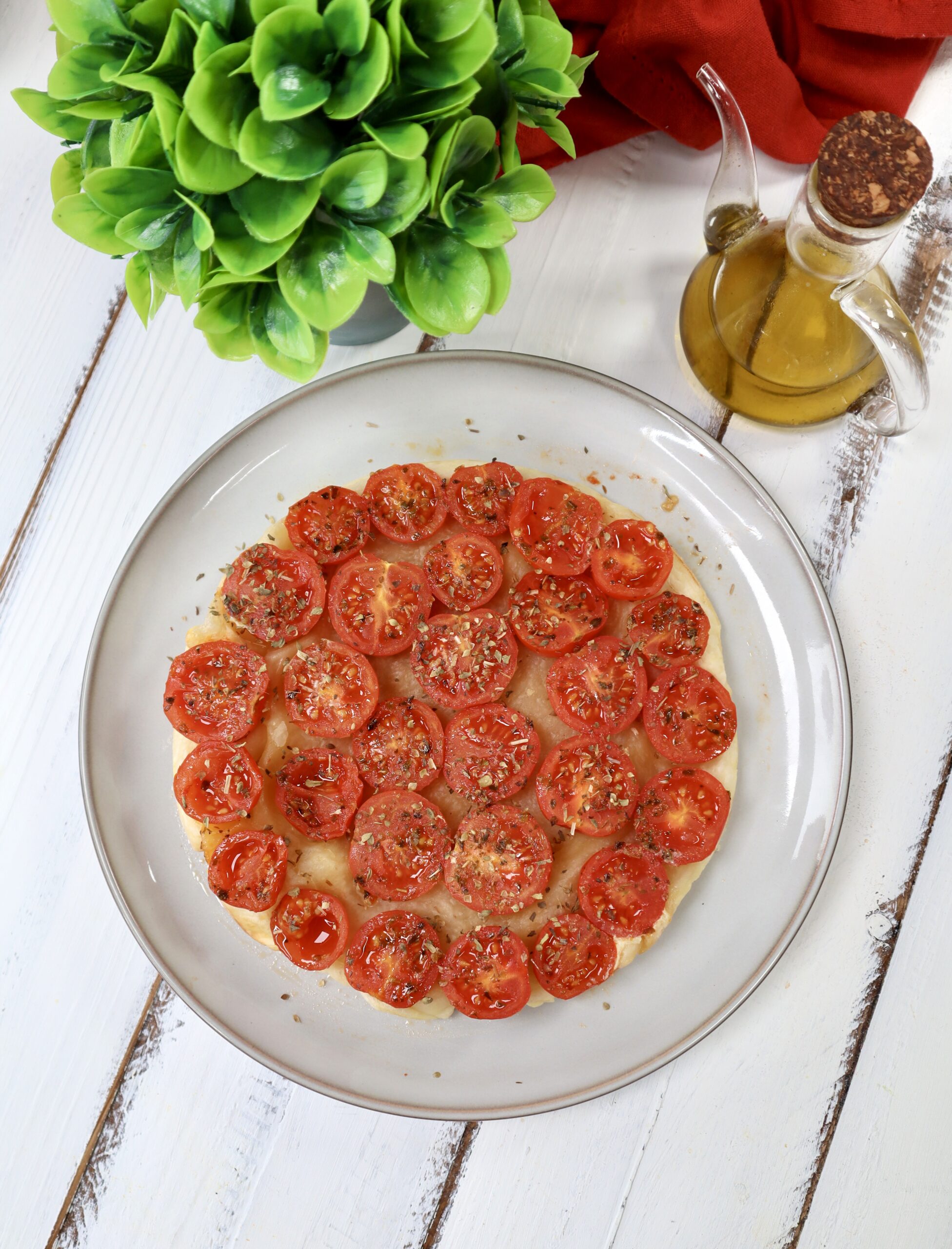 Tarte tatin aux tomates cerises à la friteuse à air