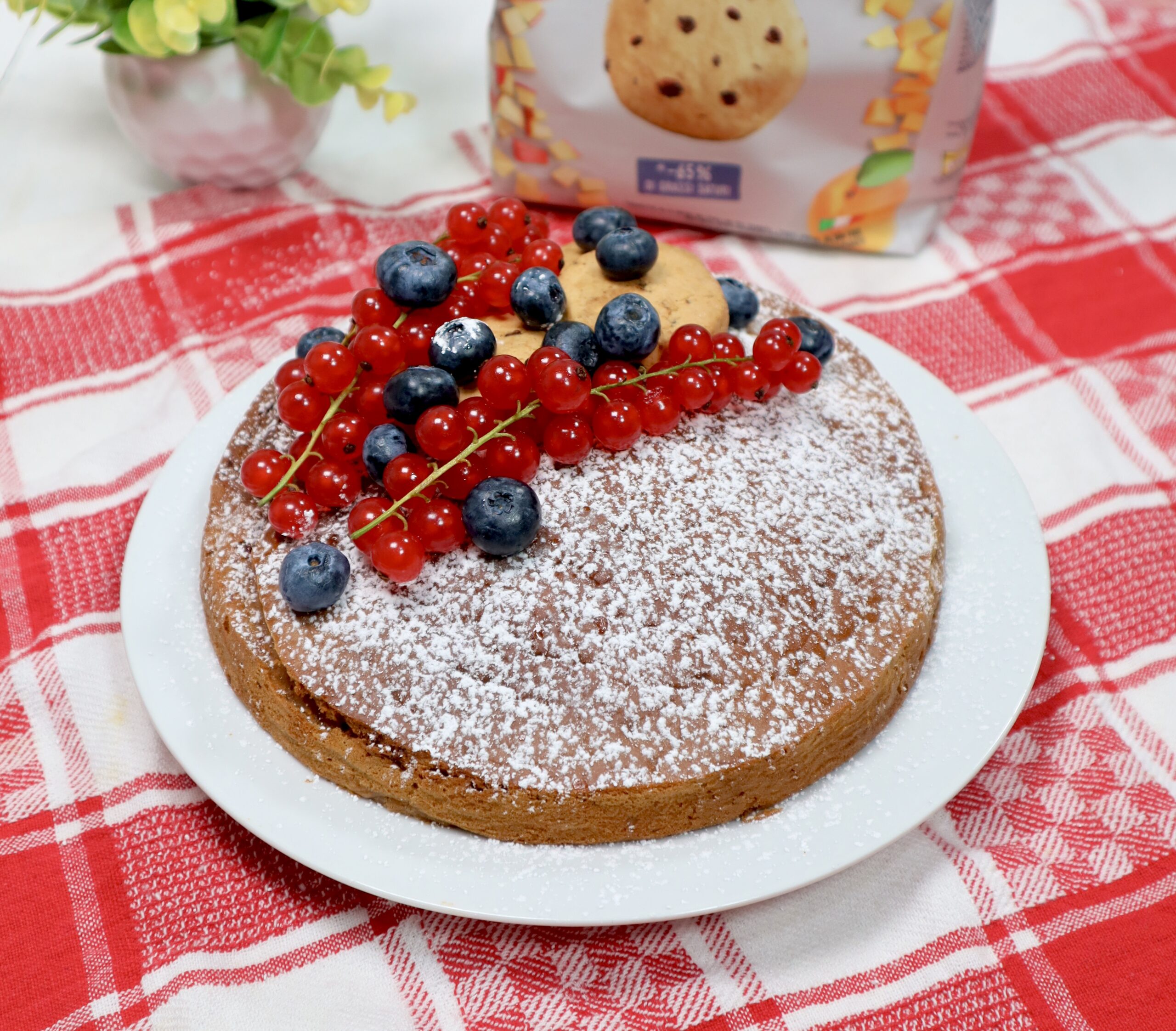 Gâteau au lait et biscuits à la friteuse à air