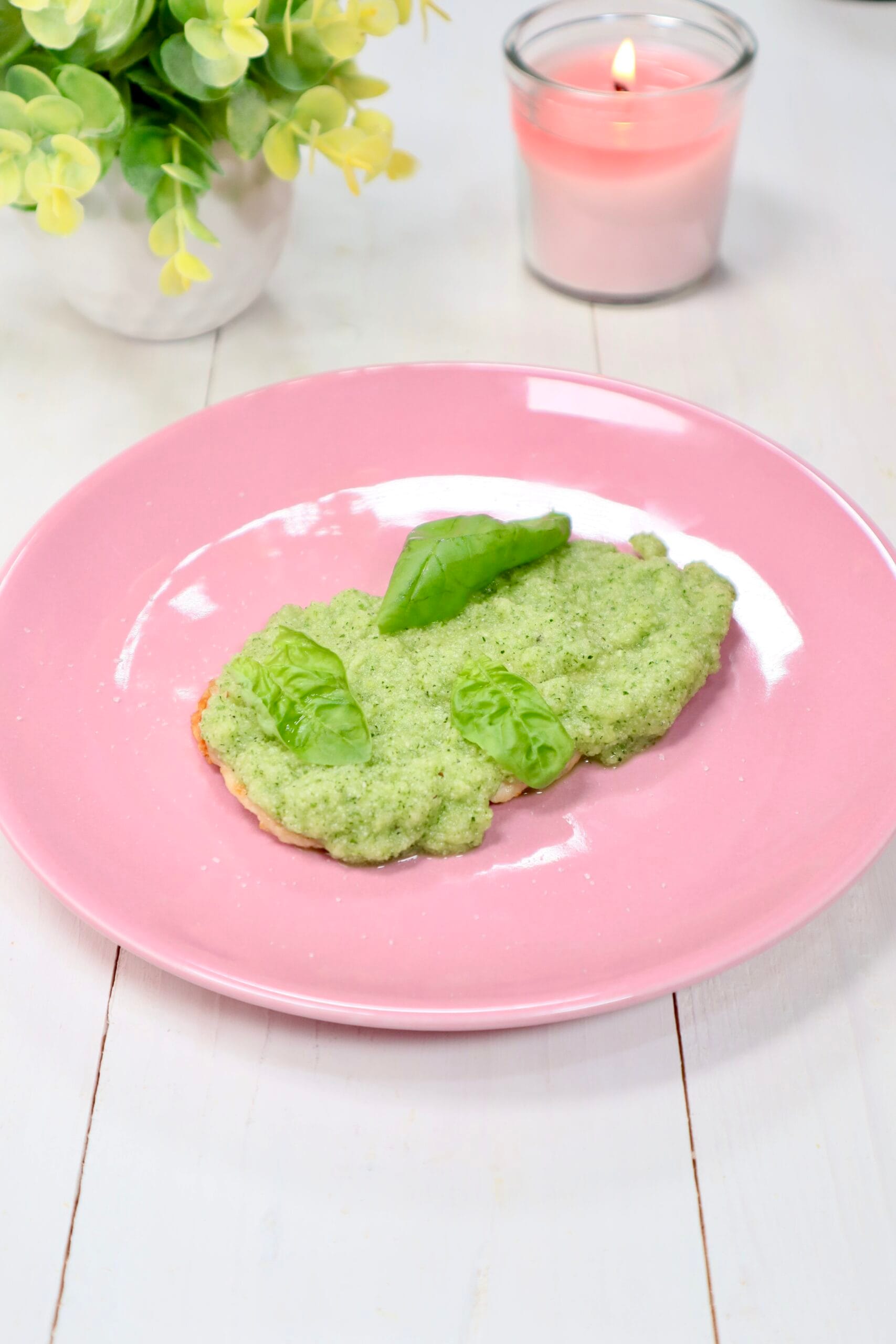 Tranches de poulet à la crème de courgettes à la friteuse à air