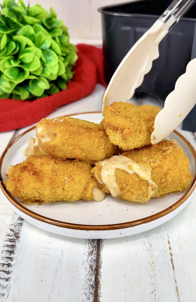 Rouleaux de poulet épicés à la friteuse à air