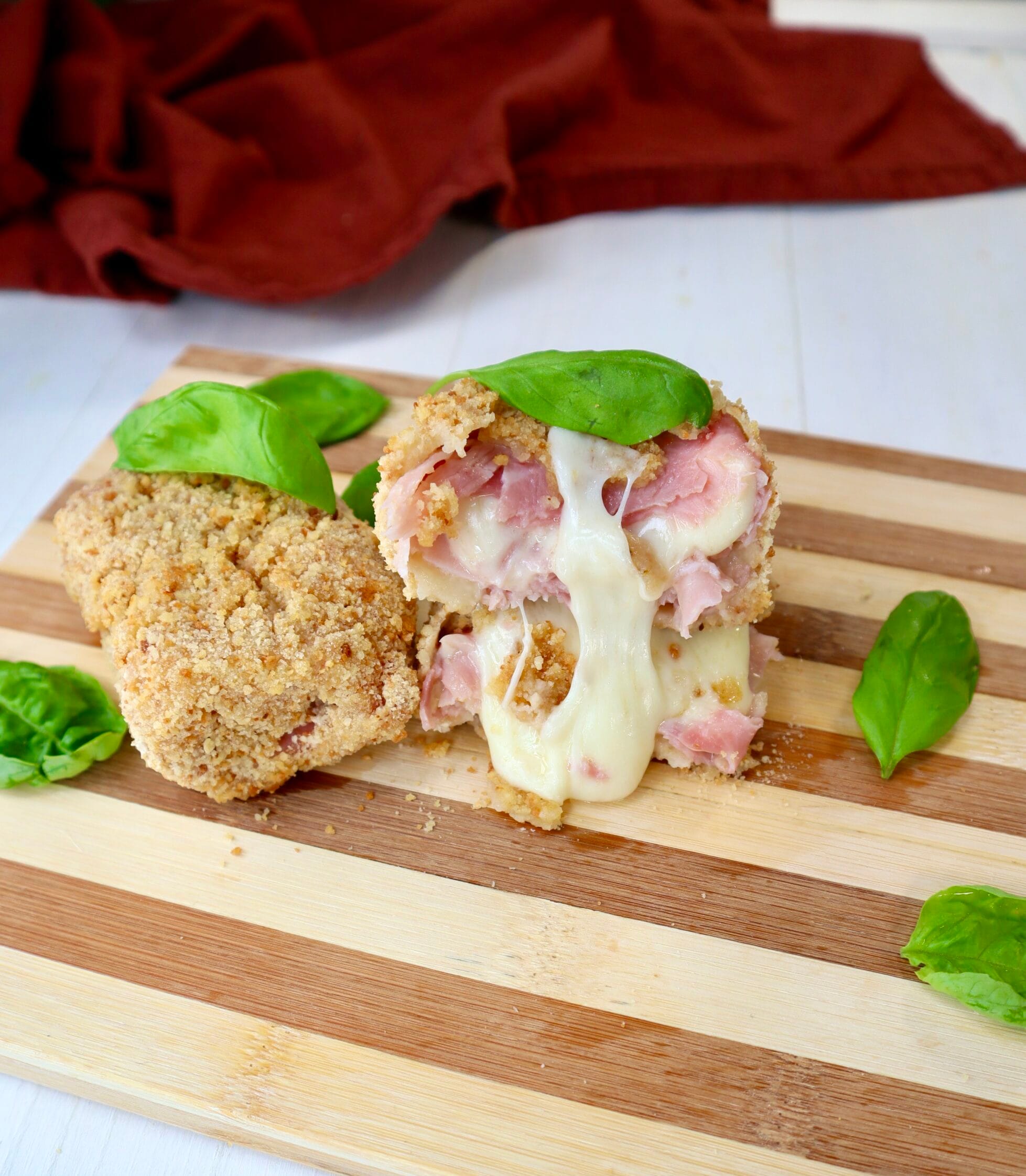 Roulés jambon et fromage (sans œufs) en friteuse à air