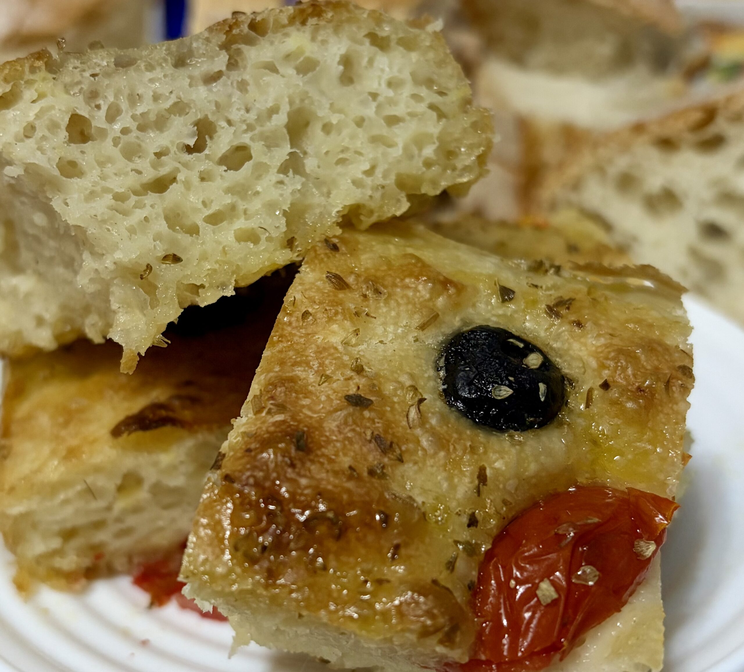 Ma focaccia de Bari moelleuse et savoureuse