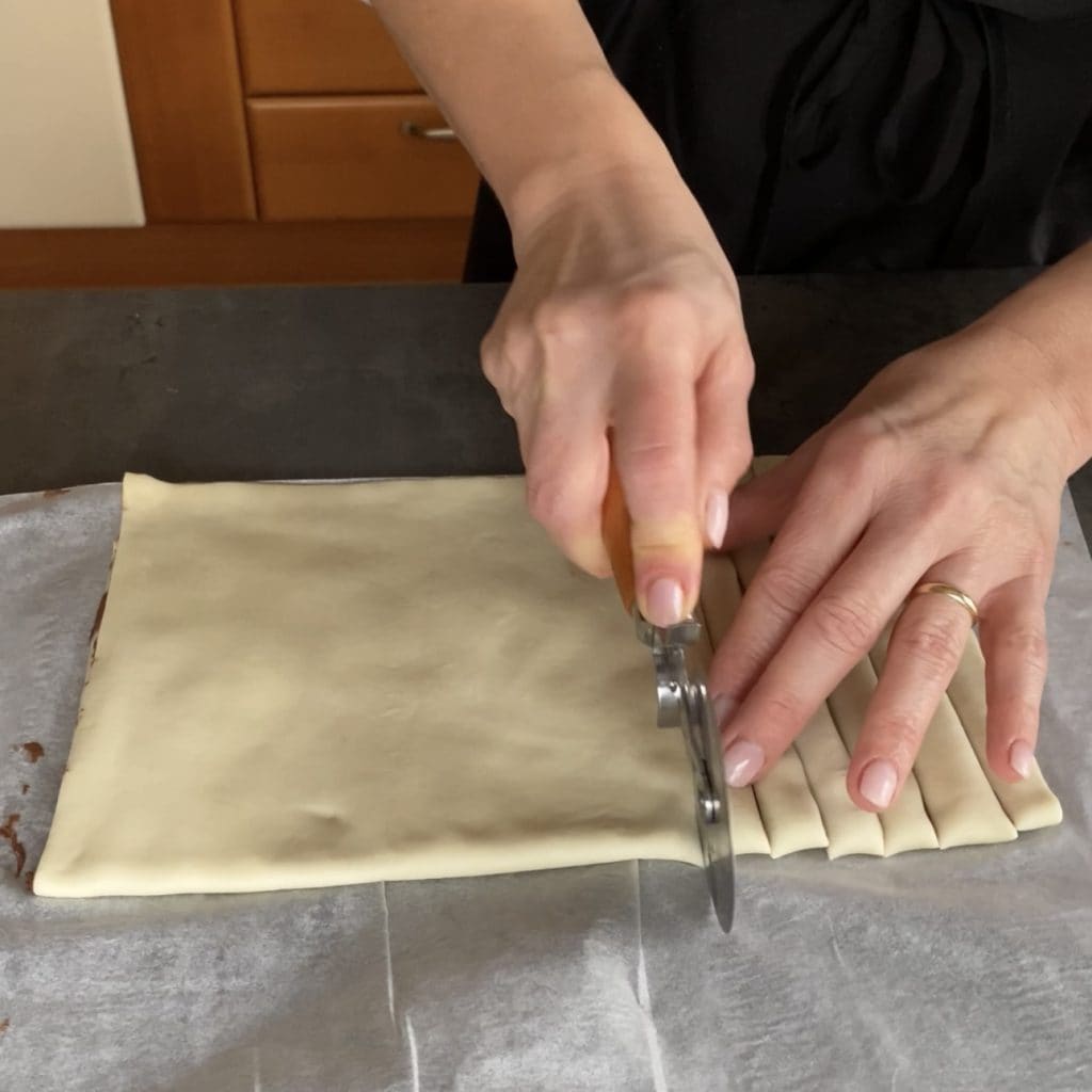 Lapins de pâte feuilletée au chocolat