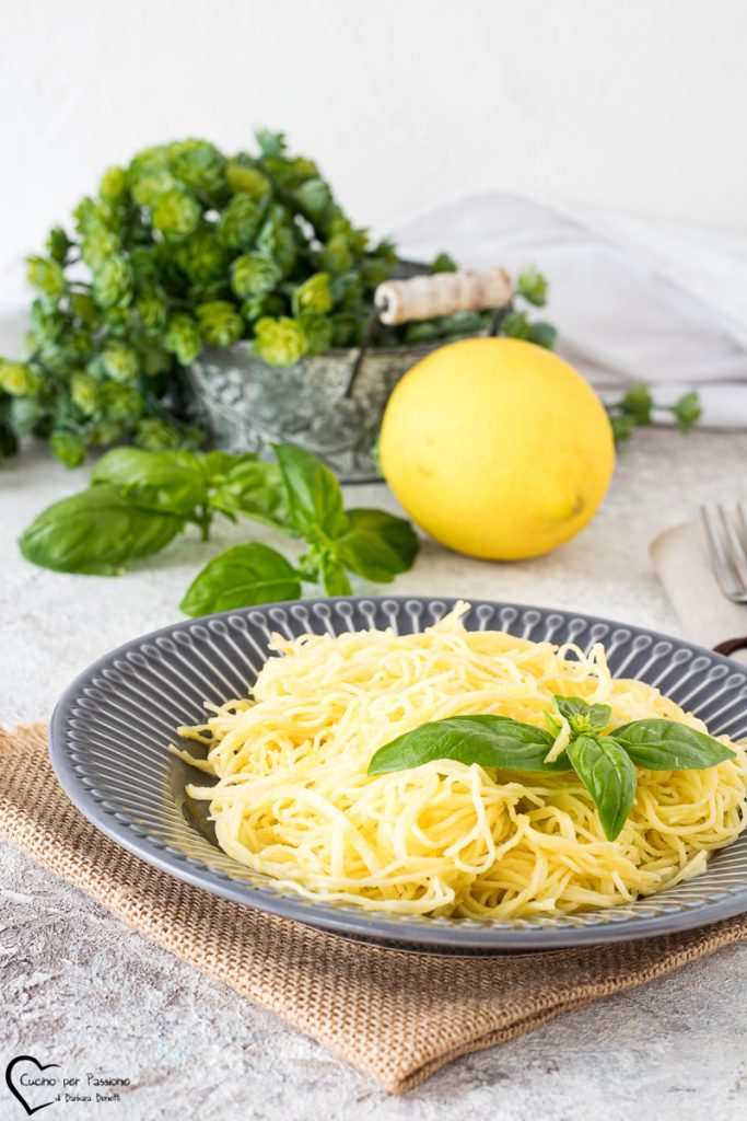 Linguine au citron et basilic