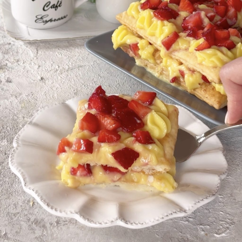 Mille-feuilles aux fraises