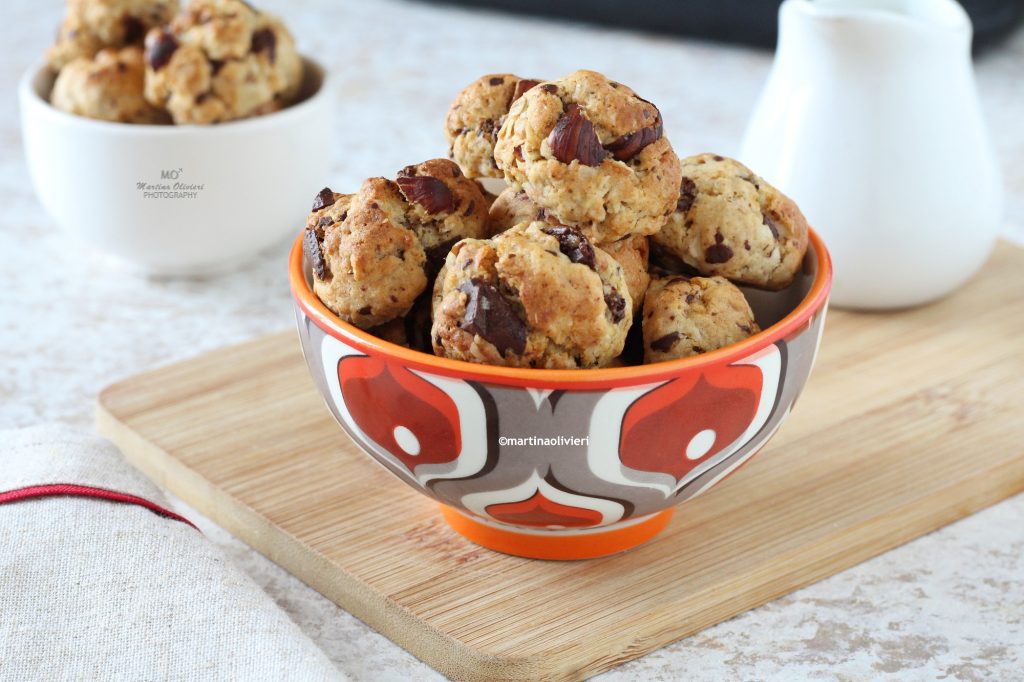 Mini cookies à l'avoine et chocolat