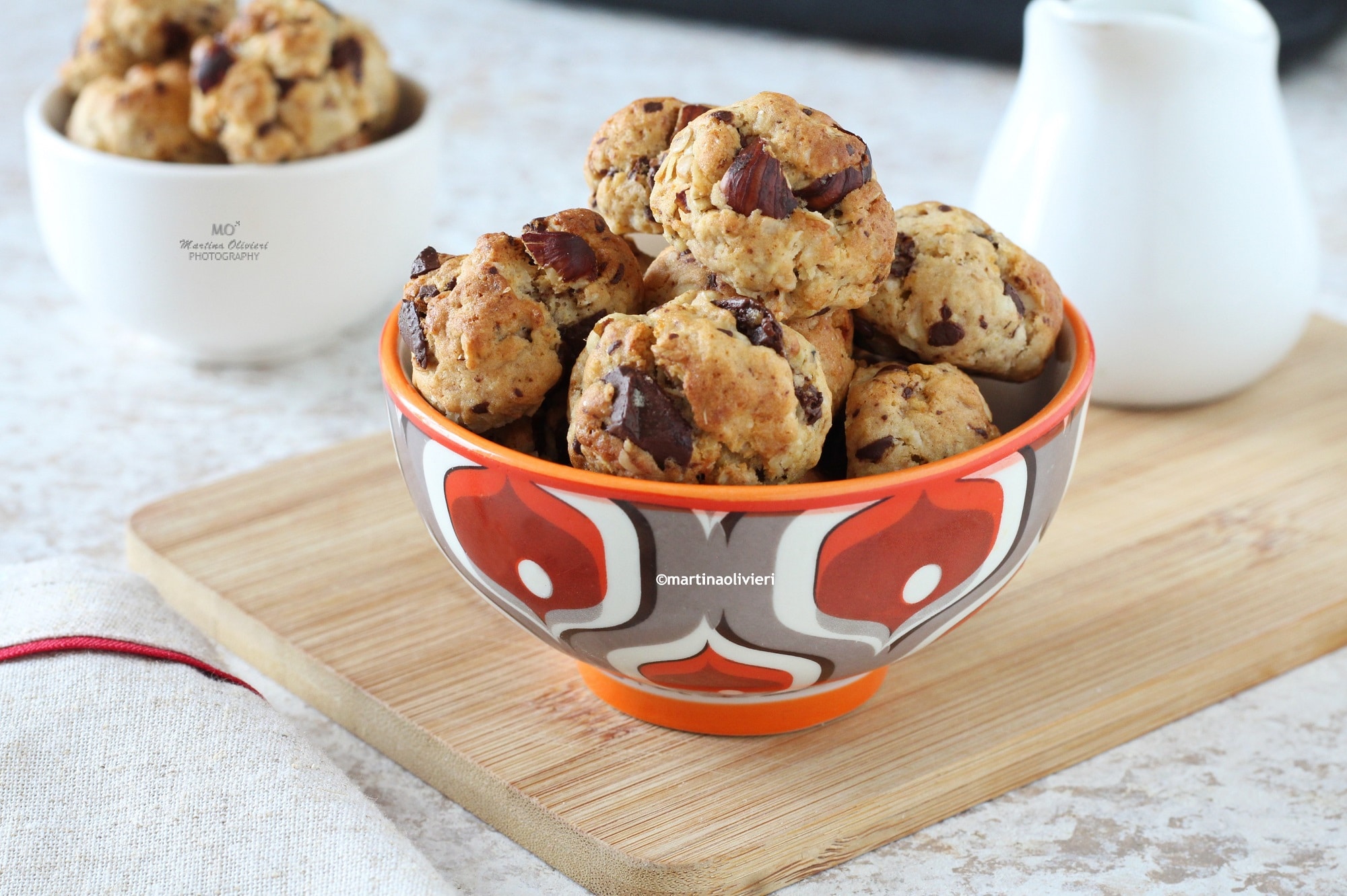Mini cookies à l’avoine et chocolat