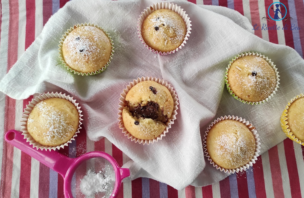Muffins au Nutella avec cœur fondant