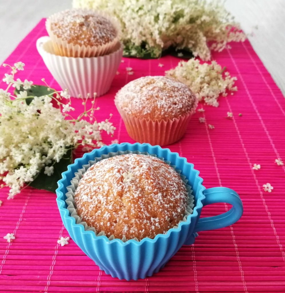 Muffins aux Fleurs de Sureau et sucre
