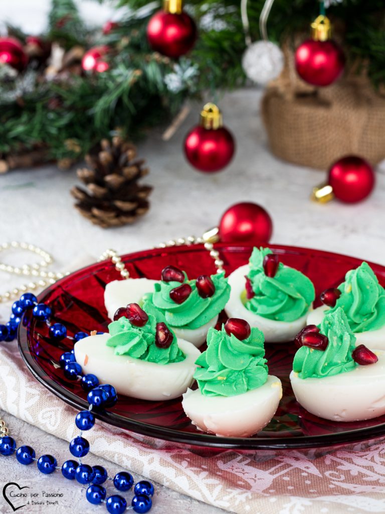 Œufs durs sapin de Noël