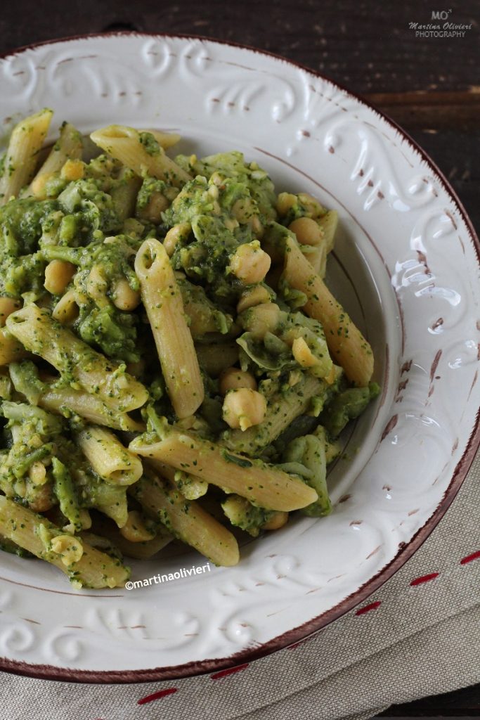 Pâtes aux pois chiches et brocolis