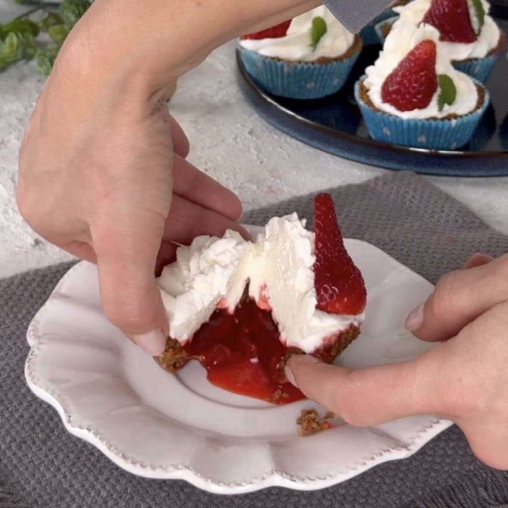 Petits gâteaux aux fraises