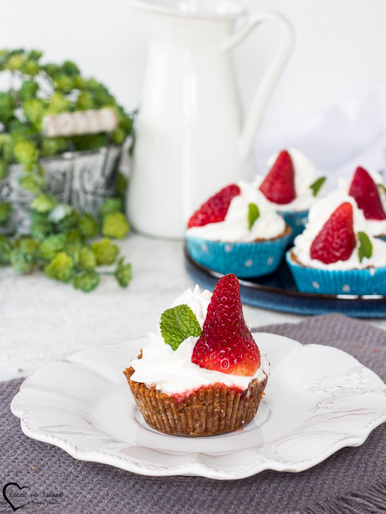 Petits gâteaux aux fraises