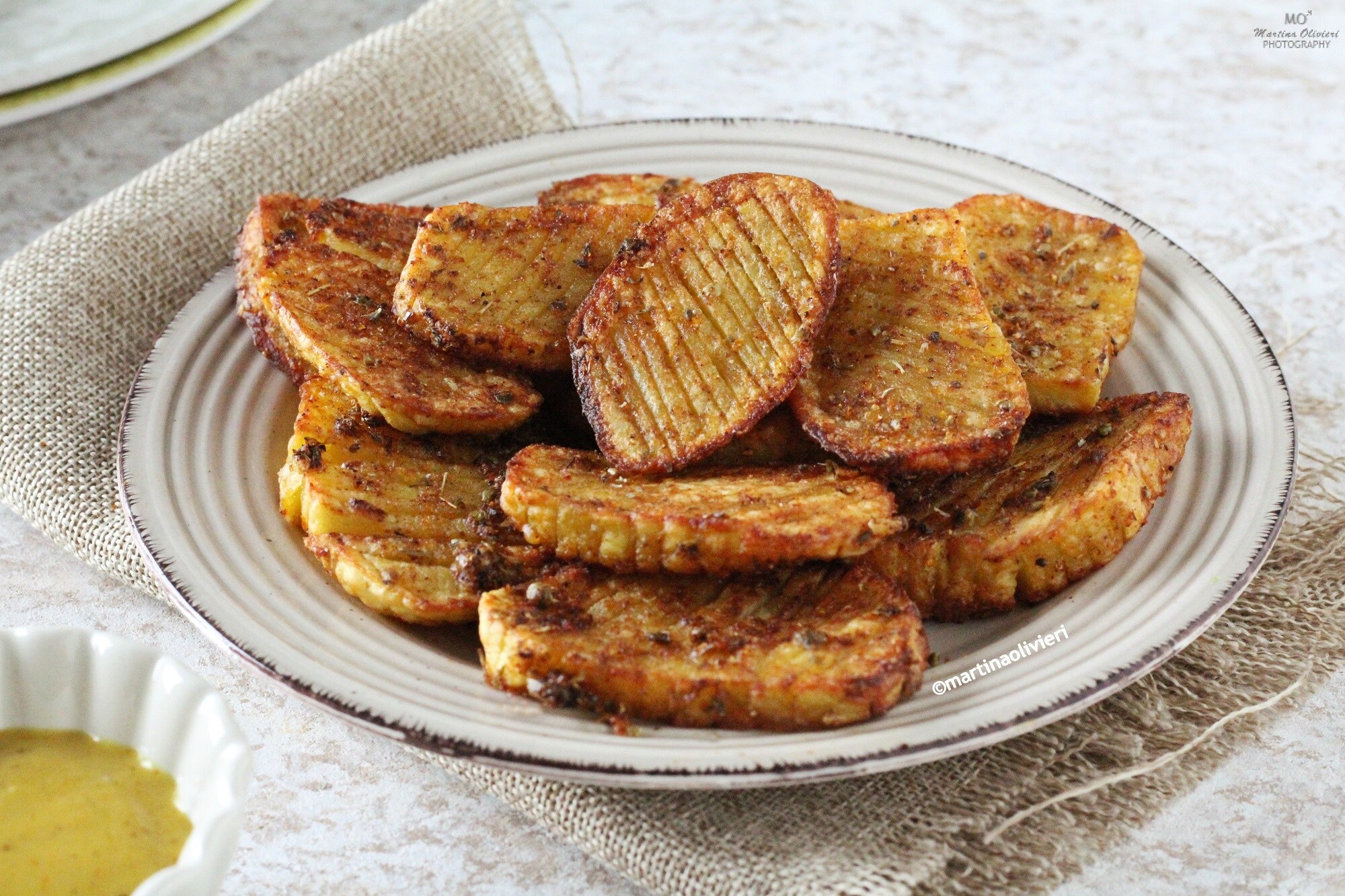 Pommes de terre en accordéon