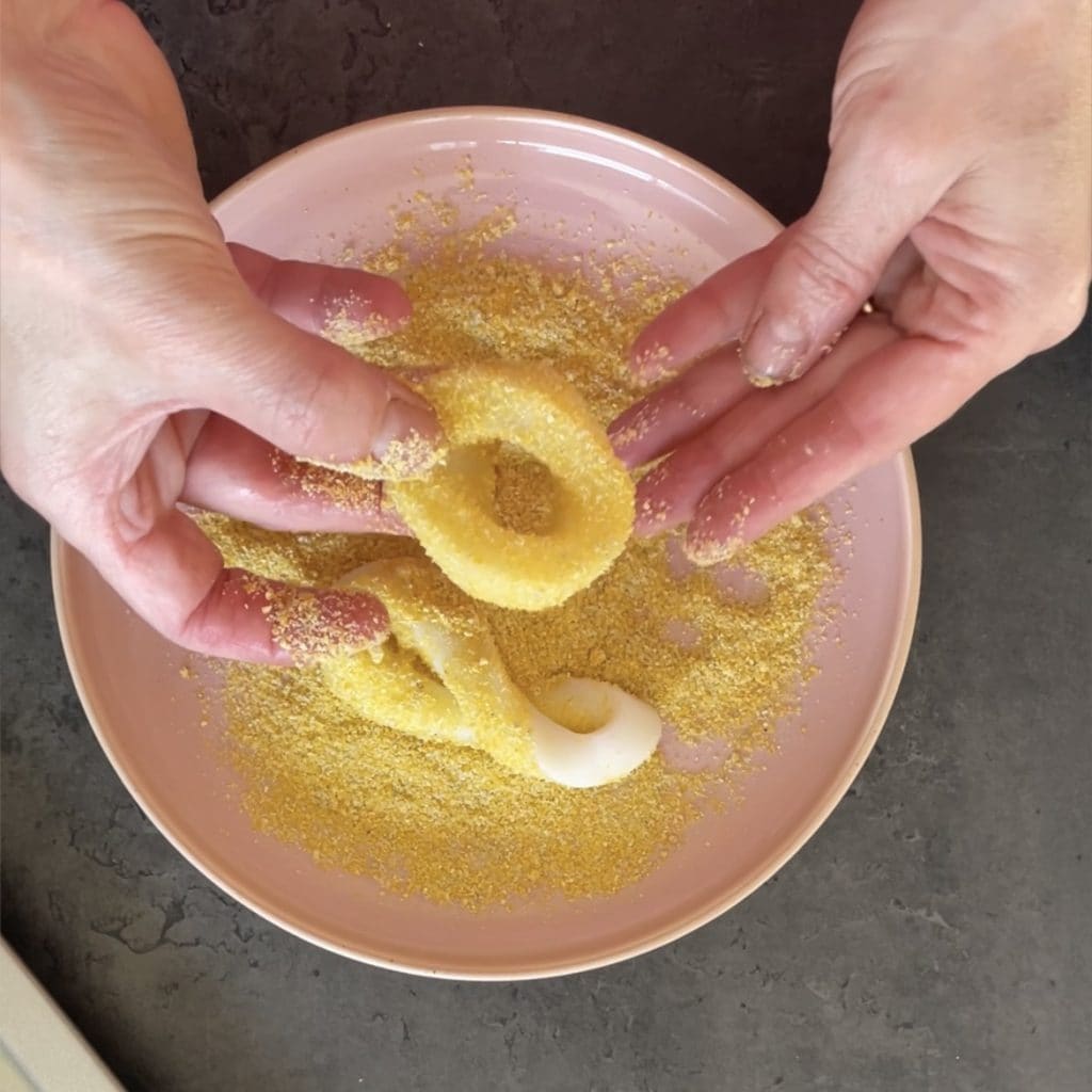 Rondins de calamars au four