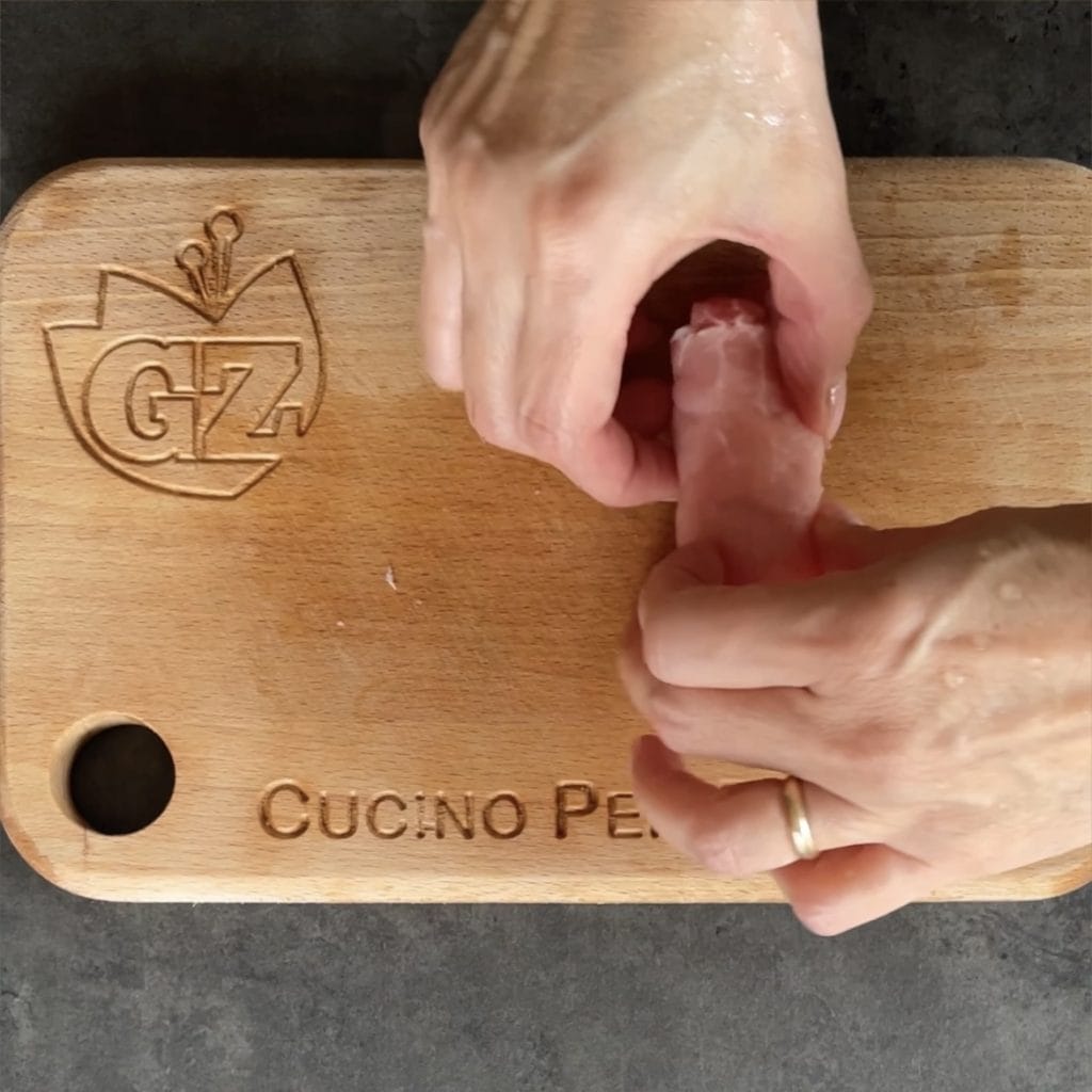 Roulades de lonza panées