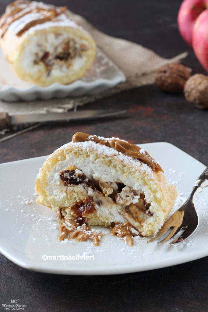 Roulé à la ricotta et aux pommes épicées