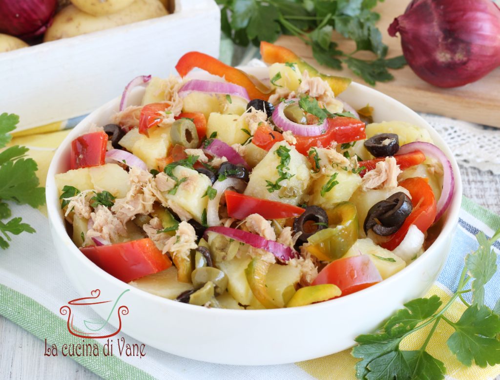 SALADE DE POMMES DE TERRE THON ET POIVRONS